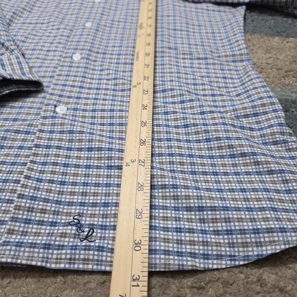 State & Liberty Performance Dress Shirt Mens Large Athletic Fit Stretch Lot Of 2 - Picture 8 of 16